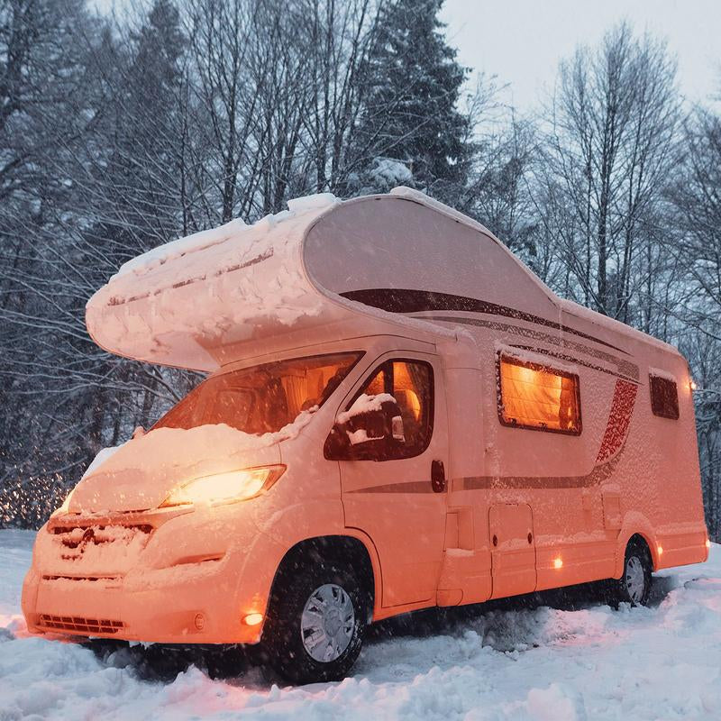 VEVOR 5-8KW Diesel Air Heater 110V Adapter and DC12V T-Shaped Plug External Wiring, All in One with Remote Control and LCD Screen, Fast Heating Low Noise, Portable Parking Diesel Heater for Truck Van RV Trailer Camper and Indoors