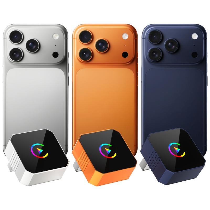 [Christmas Picks with Carplay] Aimoon Mini Orange Blue Silver Cube Pro 3.0 Wireless Carplay & Android Auto Adapter 2026– Plug & Play, Fast Auto-Reconnect