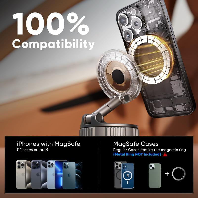 Magnetic Phone Holder for Car [120+ Lbs Strongest Suction & 2800Gf Strongest Magnet] 360° Adjustable Car Phone Holder for Magsafe Phone Holders for Your Car for Iphone 17 Pro Max, 16, 15, 14, 13, 12 Plus